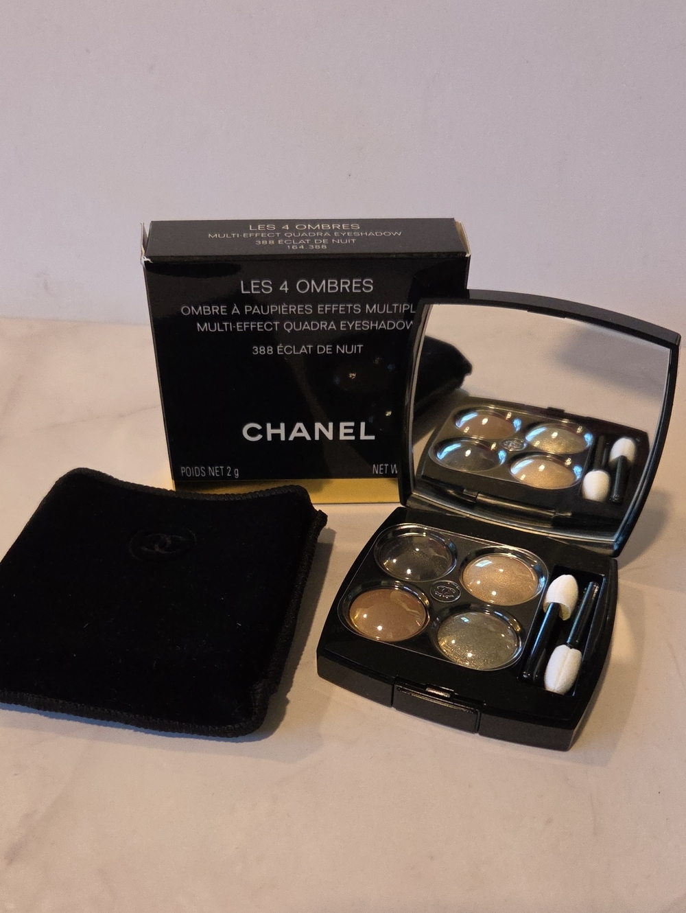 NIB CHANEL Les 4 Ombres Quad Eyeshadow - Brown, Gold, Champagne, Olive